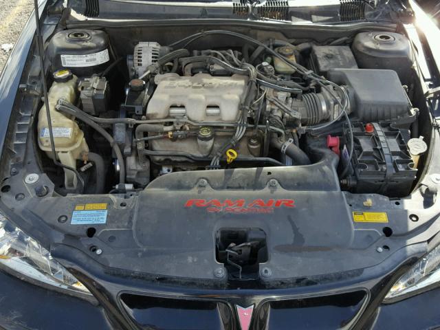 1G2NW12E6YM760588 - 2000 PONTIAC GRAND AM G BLACK photo 7