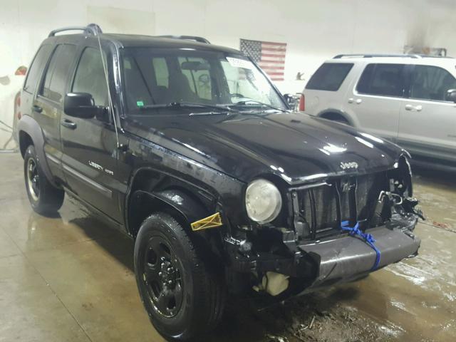 1J4GL48K43W609431 - 2003 JEEP LIBERTY SP BLACK photo 1