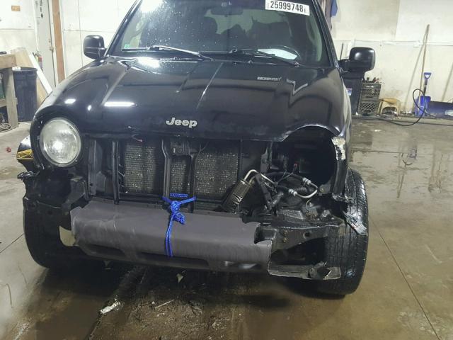 1J4GL48K43W609431 - 2003 JEEP LIBERTY SP BLACK photo 9