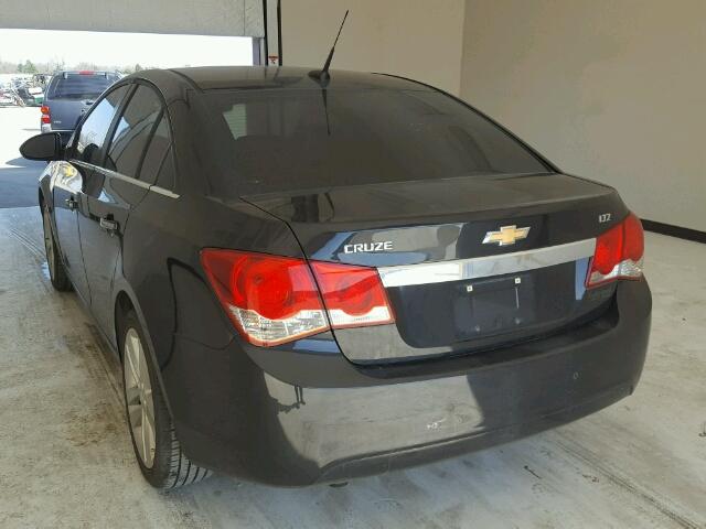 1G1PH5SC0C7151078 - 2012 CHEVROLET CRUZE LTZ BLACK photo 3