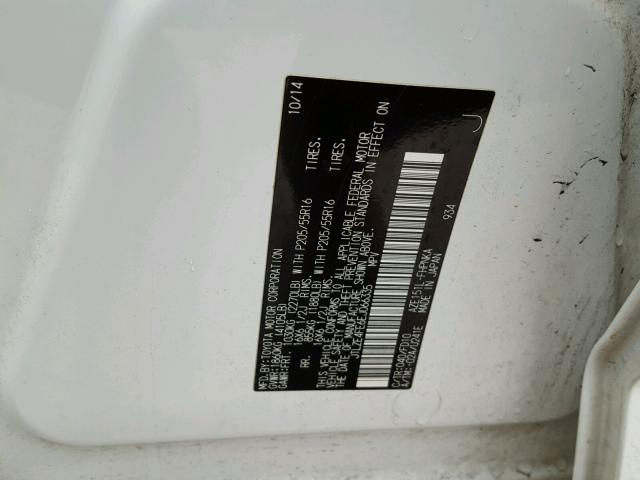 JTLZE4FE6EJ066335 - 2014 TOYOTA SCION XB WHITE photo 10