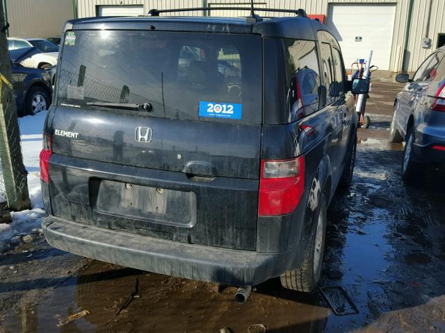 5J6YH28747L005147 - 2007 HONDA ELEMENT EX BLACK photo 4