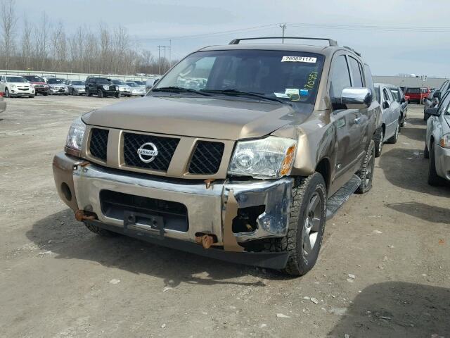 5N1AA08B55N707320 - 2005 NISSAN ARMADA SE GOLD photo 2