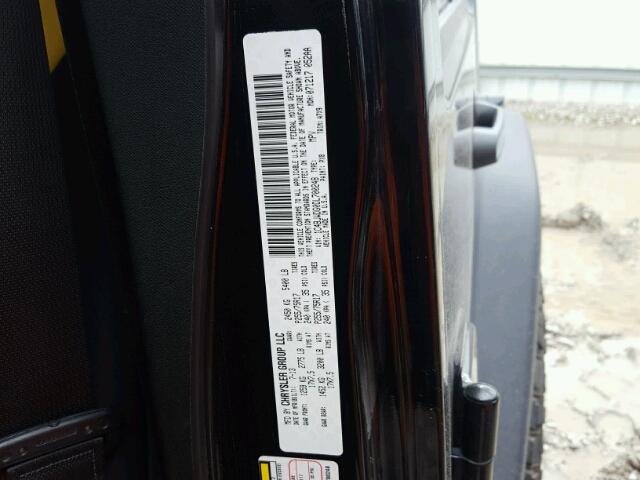 1C4BJWDG0DL700248 - 2013 JEEP WRANGLER U BLACK photo 10