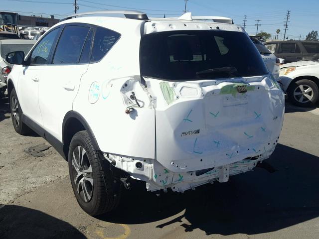 2T3ZFREV7GW277717 - 2016 TOYOTA RAV4 LE WHITE photo 3