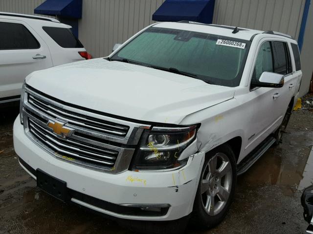 1GNSKCKCXFR120542 - 2015 CHEVROLET TAHOE K150 WHITE photo 2