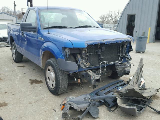 1FTRF12W39KC73545 - 2009 FORD F150 BLUE photo 1