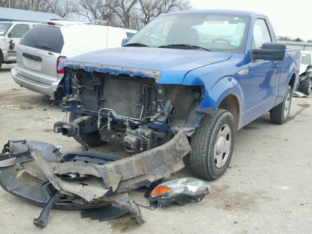 1FTRF12W39KC73545 - 2009 FORD F150 BLUE photo 2