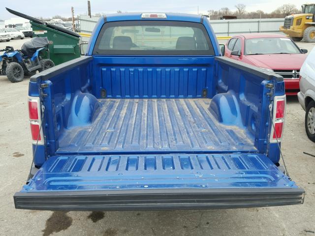 1FTRF12W39KC73545 - 2009 FORD F150 BLUE photo 6