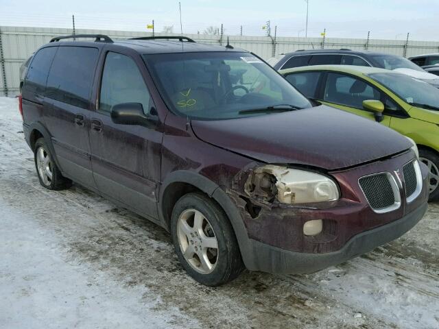 1GMDU33LX6D207425 - 2006 PONTIAC MONTANA SV BURGUNDY photo 1