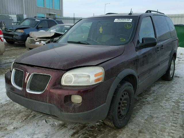 1GMDU33LX6D207425 - 2006 PONTIAC MONTANA SV BURGUNDY photo 2