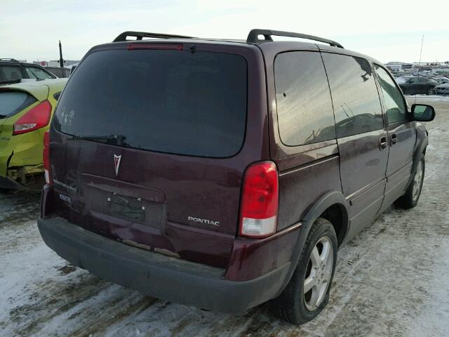 1GMDU33LX6D207425 - 2006 PONTIAC MONTANA SV BURGUNDY photo 4