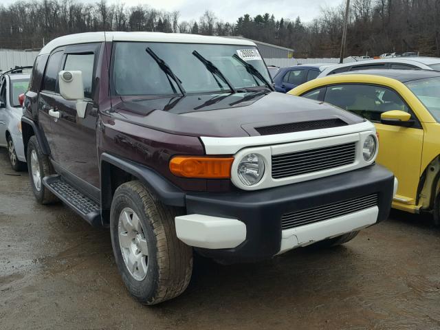 JTEBU11F770099265 - 2007 TOYOTA FJ CRUISER MAROON photo 1