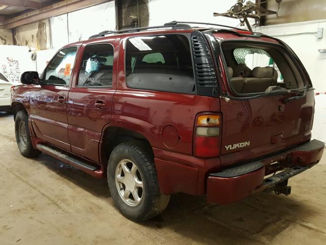 1GKEK63U82J181898 - 2002 GMC DENALI MAROON photo 3