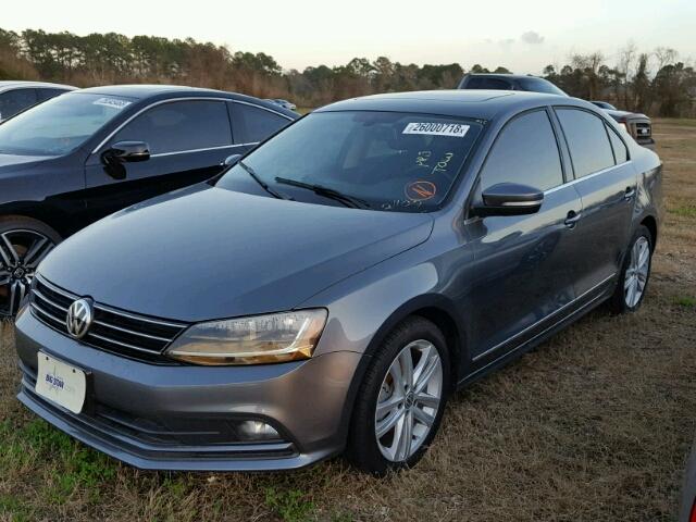 3VWL17AJ7HM211079 - 2017 VOLKSWAGEN JETTA SEL CHARCOAL photo 2