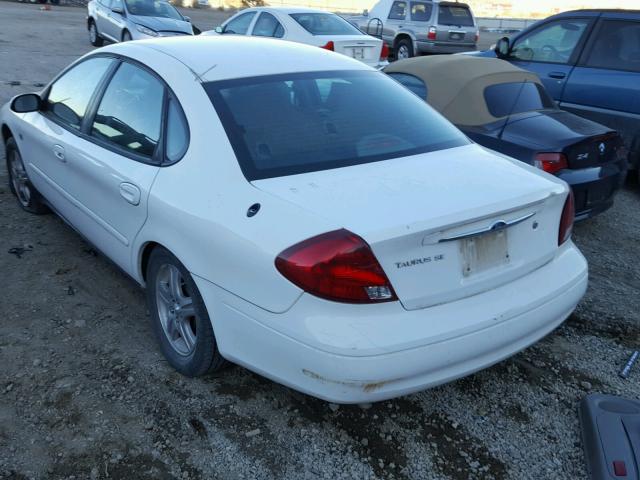 1FAFP56S7YA103682 - 2000 FORD TAURUS SEL WHITE photo 3