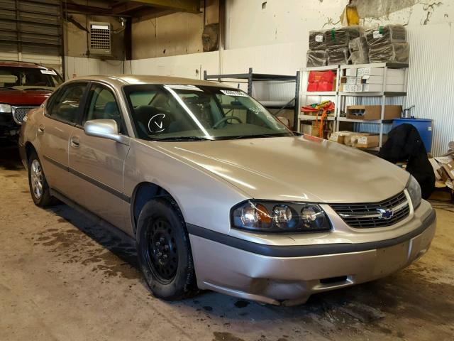 2G1WF52E939366279 - 2003 CHEVROLET IMPALA GOLD photo 1