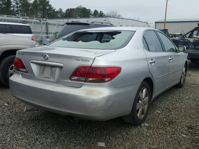 JTHBA30G265168267 - 2006 LEXUS ES 330 SILVER photo 4