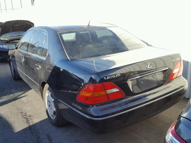 JTHBN30F820058424 - 2002 LEXUS LS 430 BLACK photo 3