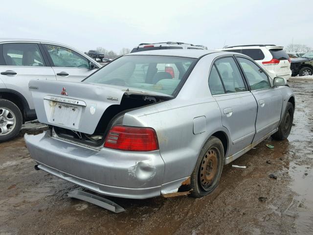 4A3AA46L8YE053356 - 2000 MITSUBISHI GALANT ES SILVER photo 4