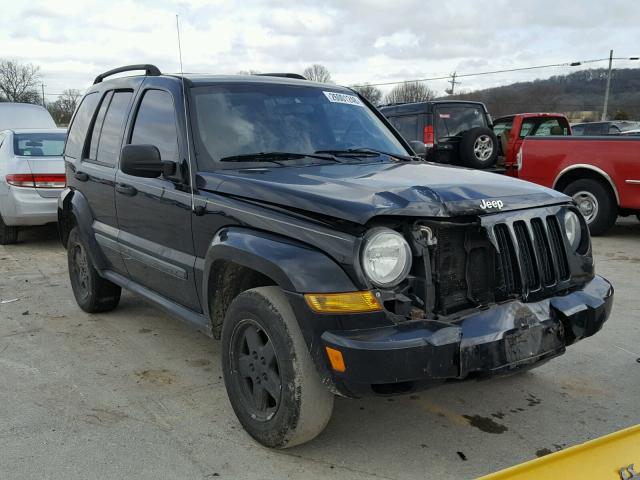 1J4GL38K55W647876 - 2005 JEEP LIBERTY RE BLACK photo 1