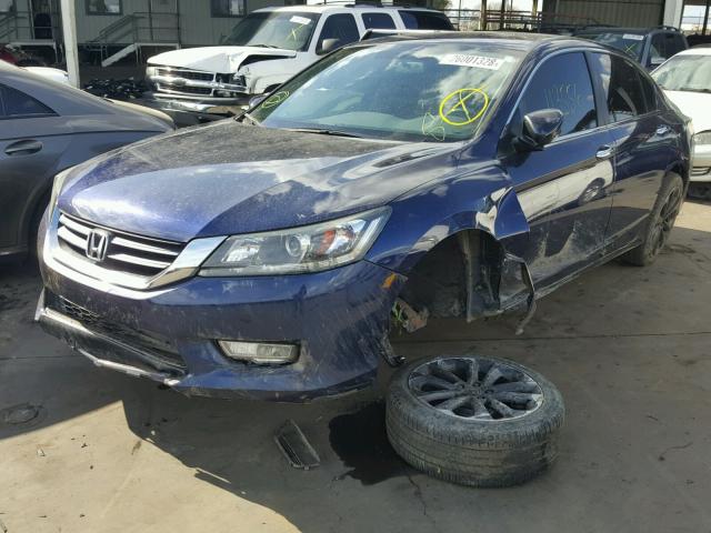 1HGCR2F57DA172125 - 2013 HONDA ACCORD SPO BLUE photo 2