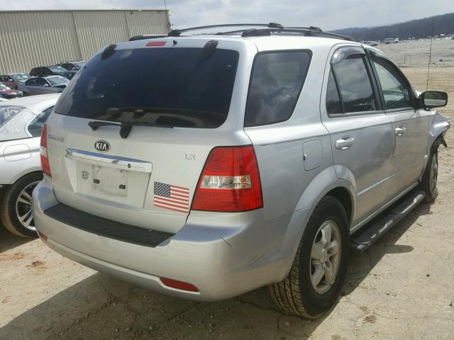 KNDJD736775721589 - 2007 KIA SORENTO EX SILVER photo 4