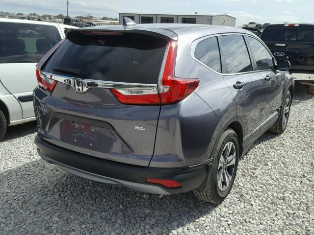 5J6RW5H3XHL004157 - 2017 HONDA CR-V LX BLUE photo 4