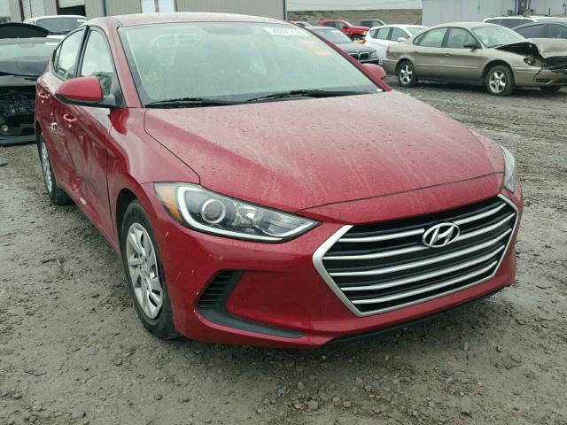 KMHD74LF8HU073458 - 2017 HYUNDAI ELANTRA SE RED photo 1