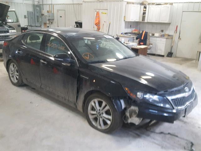 KNAGN4A70B5102968 - 2011 KIA OPTIMA EX BLACK photo 1