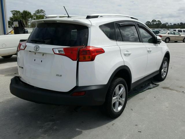 2T3WFREV6DW059587 - 2013 TOYOTA RAV4 XLE WHITE photo 4