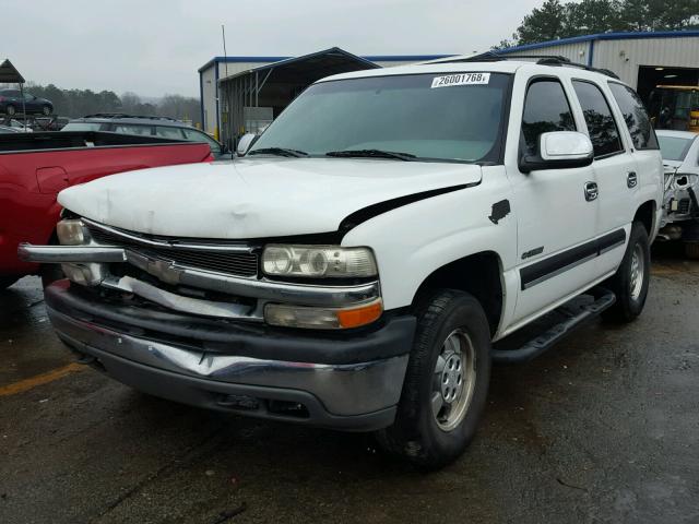 1GNEC13T41J109508 - 2001 CHEVROLET TAHOE C150 WHITE photo 2