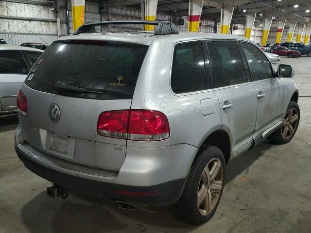 WVGCM77L44D044586 - 2004 VOLKSWAGEN TOUAREG 4. SILVER photo 4