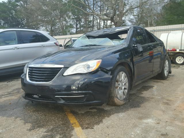 1C3CCBAB1CN222879 - 2012 CHRYSLER 200 LX BLACK photo 2