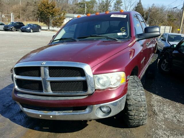 1D7KU28D13J594716 - 2003 DODGE RAM 2500 S RED photo 2