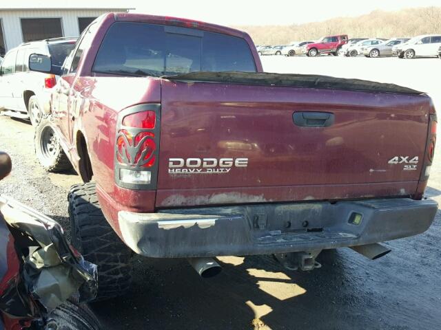 1D7KU28D13J594716 - 2003 DODGE RAM 2500 S RED photo 3