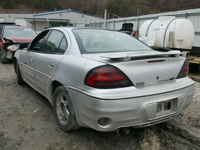 1G2NW52E62M534176 - 2002 PONTIAC GRAND AM G SILVER photo 3