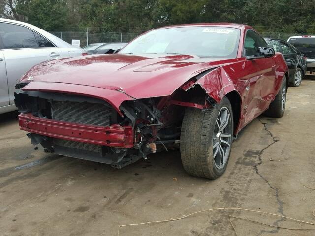 1FA6P8CF7H5316259 - 2017 FORD MUSTANG GT RED photo 9