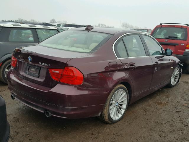 WBAPN73529A265586 - 2009 BMW 335 D BURGUNDY photo 4