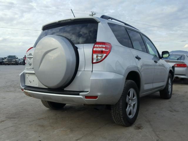 2T3ZF4DV8AW041203 - 2010 TOYOTA RAV4 SILVER photo 4