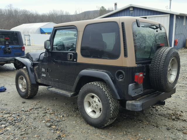 1J4FA59S53P356586 - 2003 JEEP WRANGLER / BLACK photo 3