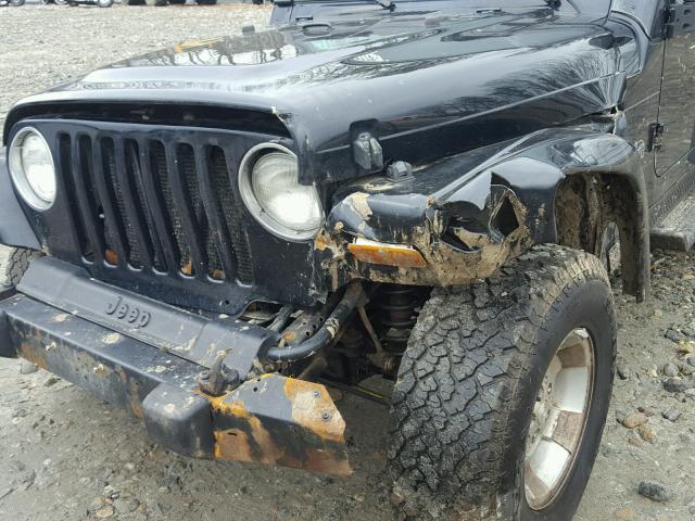 1J4FA59S53P356586 - 2003 JEEP WRANGLER / BLACK photo 9