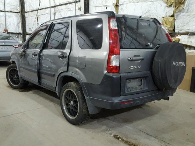 JHLRD78516C045060 - 2006 HONDA CR-V LX SILVER photo 3