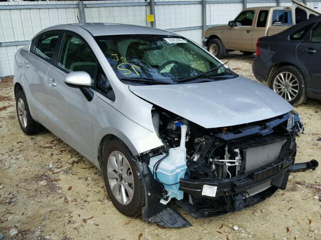 KNADM4A34H6062366 - 2017 KIA RIO LX SILVER photo 1