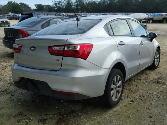KNADM4A34H6062366 - 2017 KIA RIO LX Արծաթագույն լուսանկար 4