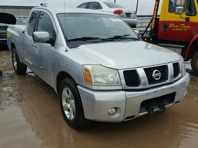 1N6BA06A55N544698 - 2005 NISSAN TITAN XE SILVER photo 1