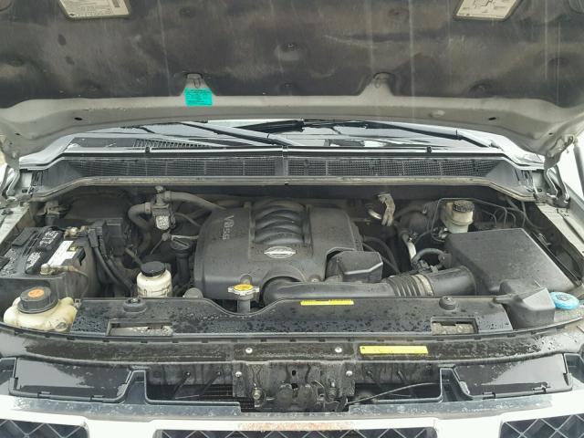 1N6BA06A55N544698 - 2005 NISSAN TITAN XE SILVER photo 7