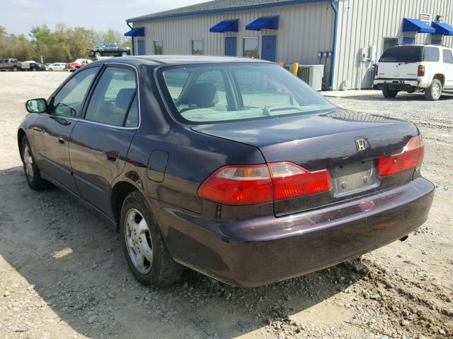 1HGCG565XWA097107 - 1998 HONDA ACCORD EX PURPLE photo 3