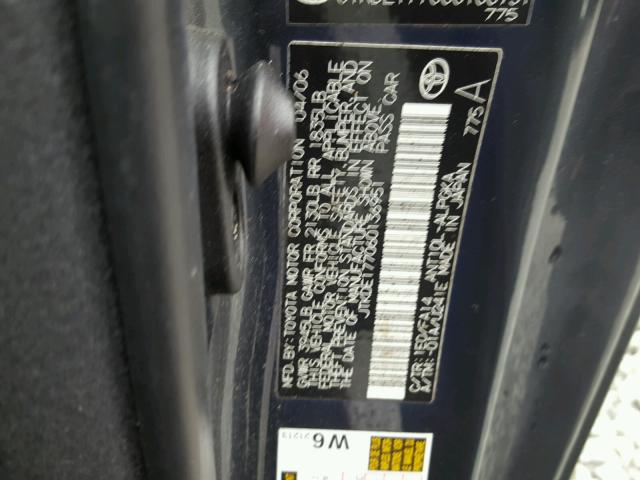 JTKDE177060136951 - 2006 TOYOTA SCION TC 灰色 照片 10