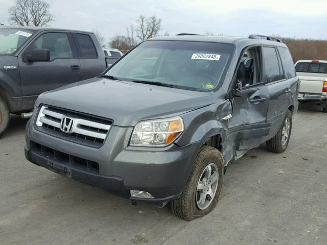 5FNYF18577B008485 - 2007 HONDA PILOT EXL GRAY photo 2